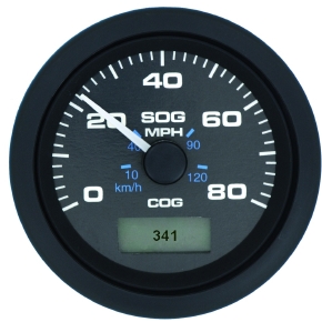 SeastarSolution Indicateur de vitesse GPS, Premier Pro blanc, 80 mi/h
